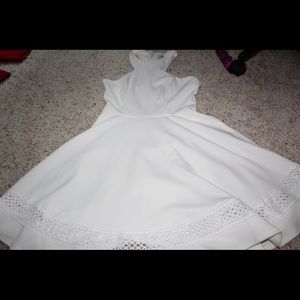 White Halter Dress